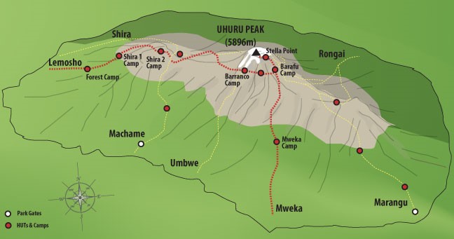 8 Days Lemosho Route  Mount Kilimanjaro Climb